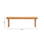 Cebu Natural Cane and Beech Wood Bench