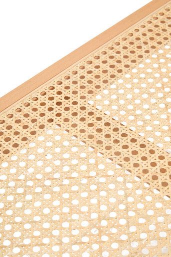 Cebu Natural Cane and Beech Wood Bench - Joe’s Haven