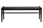 Cebu Black Rope and Elm Wood Bench - Joe’s Haven
