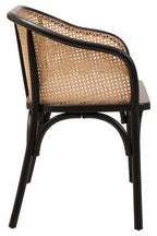 Cebu Natural Cane Bench with Black Beech Wood Frame - Joe’s Haven