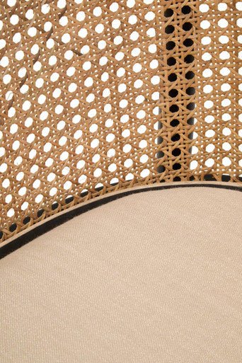 Cebu Natural Cane Bench with Black Beech Wood Frame - Joe’s Haven
