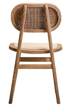 Cebu Beige Fabric and Grey Wash Elm Wood Dining Chair - Joe’s Haven