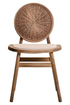 Cebu Beige Fabric and White Wash Elm Wood Dining Chair - Joe’s Haven