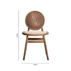 Beige Fabric and White Wash Elm Wood Dining Chair | Cebu - Joe’s Haven