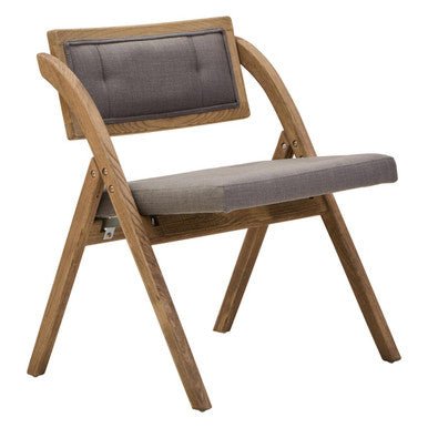 Cebu Grey Wash Elm Wood Folding Chair - Joe’s Haven