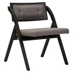 Cebu Grey and Black Elm Wood Folding Chair - Joe’s Haven