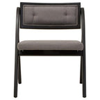 Cebu Grey and Black Elm Wood Folding Chair - Joe’s Haven