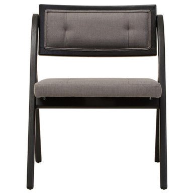 Cebu Grey and Black Elm Wood Folding Chair - Joe’s Haven