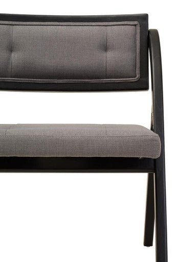 Cebu Grey and Black Elm Wood Folding Chair - Joe’s Haven