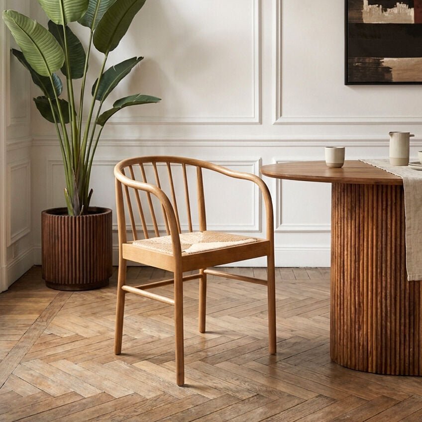 Cebu Natural Rope and Beech Wood Chair - Joe’s Haven