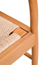 Cebu Natural Rope and Beech Wood Chair - Joe’s Haven