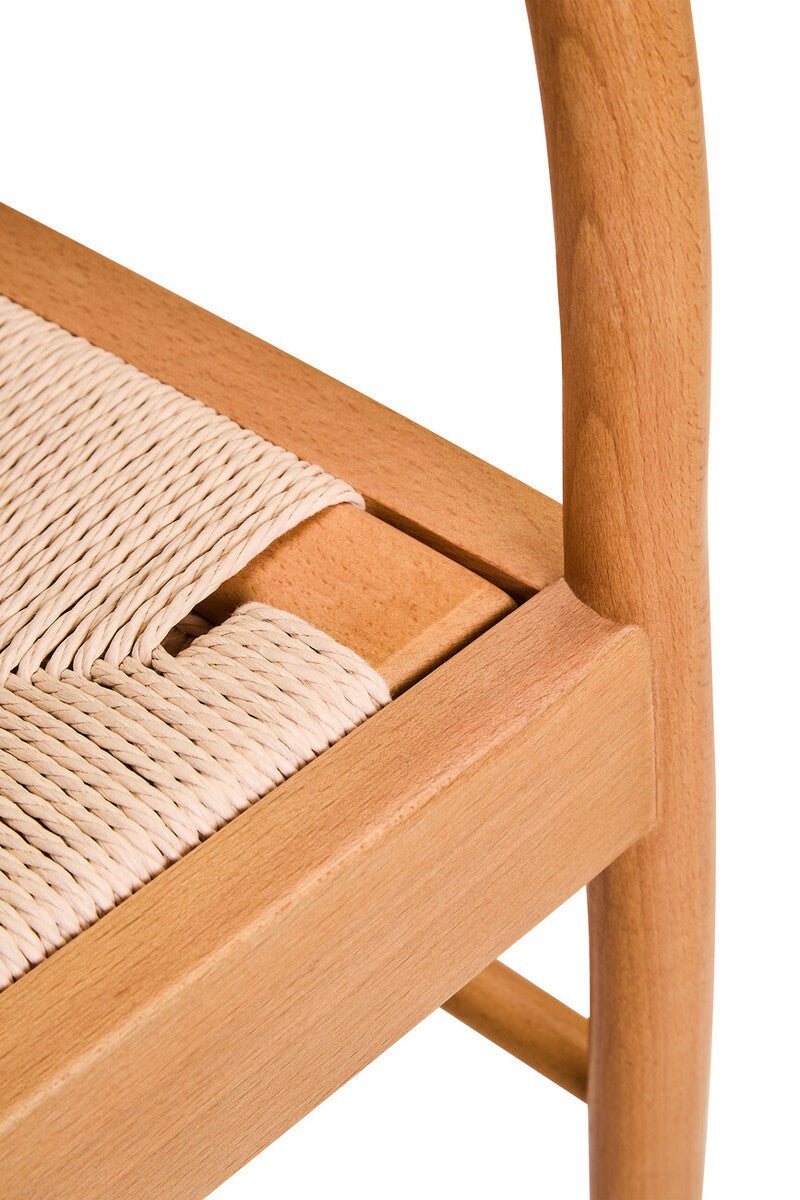 Cebu Natural Rope and Beech Wood Chair - Joe’s Haven