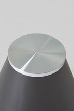 Clear Glass Round Top Coffee Table with Black Conical Metal Base, Azalea - Joe’s Haven