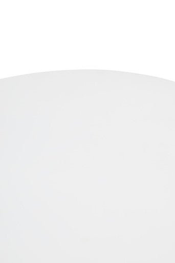 Whitewash Mango Wood Round Coffee Table with Cut - Out Pedestal Base, Walsa - Joe’s Haven