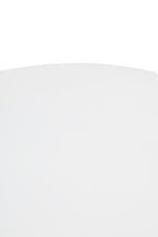 Whitewash Mango Wood Round Coffee Table with Cut - Out Pedestal Base, Walsa - Joe’s Haven