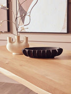 Natural Two - Tone Live Edge Mango Wood Dining Table with Black Metal Legs, Perdoba - Joe’s Haven