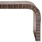 Bambusa Bamboo Inlay Curved Coffee Table - Joe’s Haven