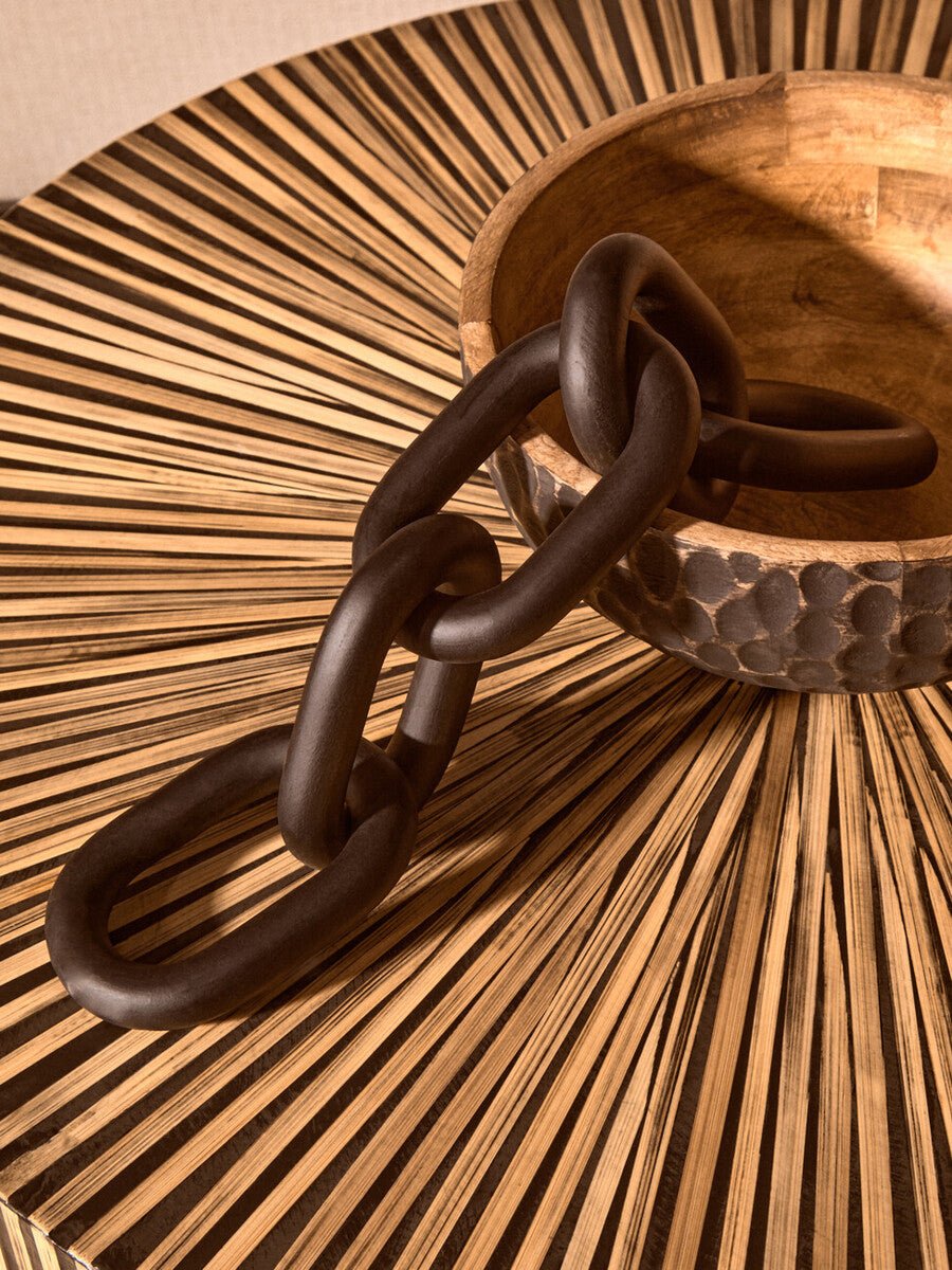 Bambusa Bamboo Inlay Round Coffee Table - Joe’s Haven