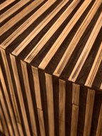 Bambusa Bamboo Inlay Round Coffee Table - Joe’s Haven