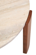 Palermo Round Travertine Top Large Coffee Table - Joe’s Haven