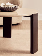 Palermo Round Cream Marble Top Large Coffee Table - Joe’s Haven