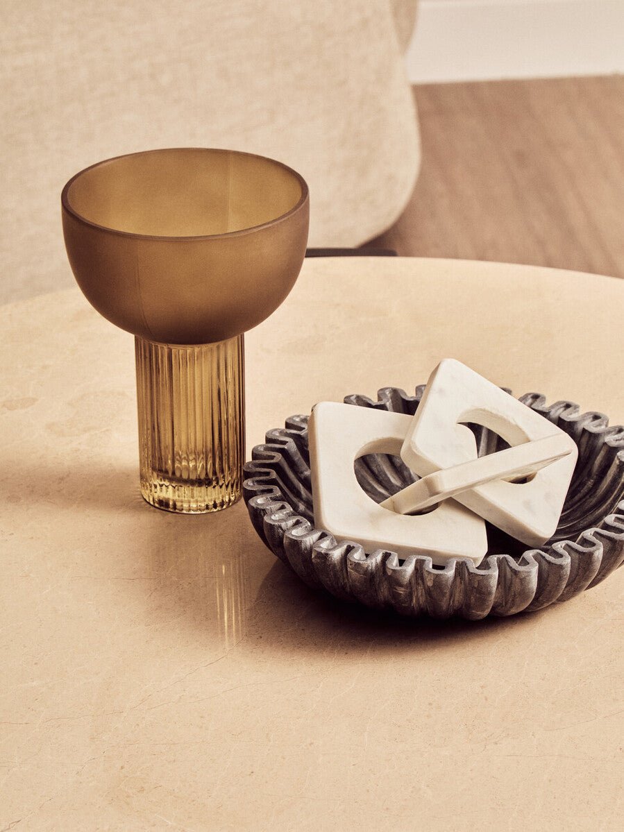 Palermo Round Cream Marble Top Large Coffee Table - Joe’s Haven