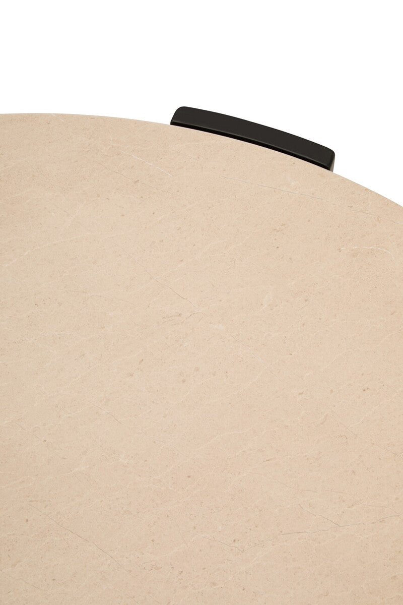 Palermo Round Cream Marble Top Large Coffee Table - Joe’s Haven