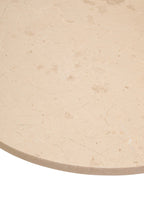 Palermo Round Cream Marble Top Small Coffee Table - Joe’s Haven