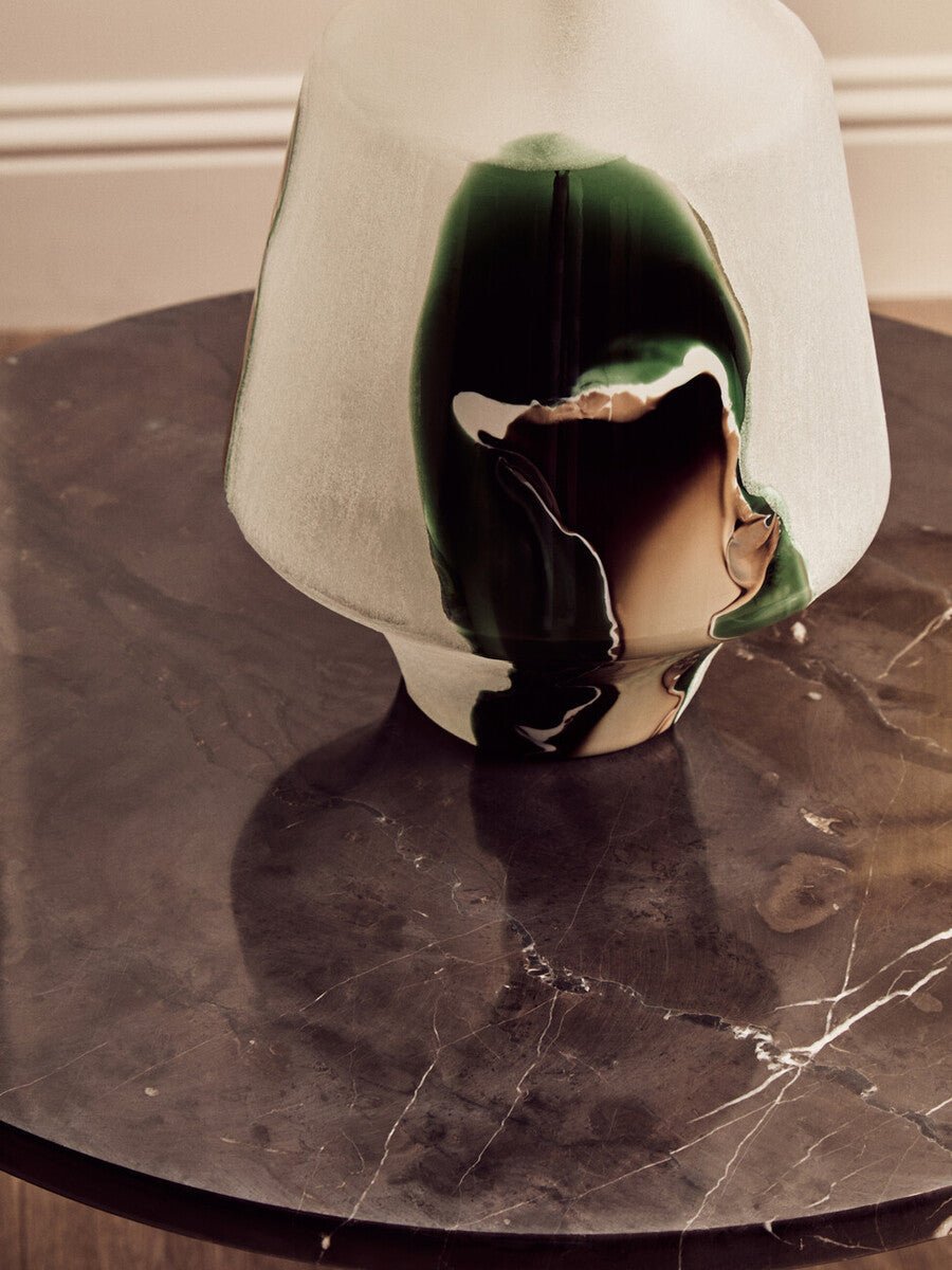 Palermo Round Black Marble Top Small Coffee Table - Joe’s Haven