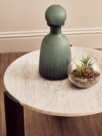 Palermo Round White Marble Top Small Coffee Table - Joe’s Haven