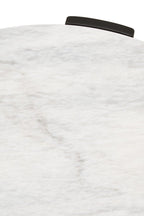 Palermo Round White Marble Top Small Coffee Table - Joe’s Haven