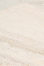 Palermo Travertine Top Round Side Table - Joe’s Haven
