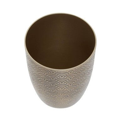 Allegra Etched Metallic Bathroom Tumbler - Joe’s Haven