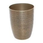 Allegra Etched Metallic Bathroom Tumbler - Joe’s Haven