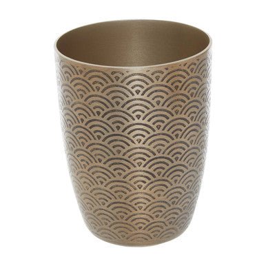 Allegra Etched Metallic Bathroom Tumbler - Joe’s Haven