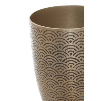 Allegra Etched Metallic Bathroom Tumbler - Joe’s Haven