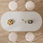 Pacheco Foldable Dining Table, Oval - Joe’s Haven