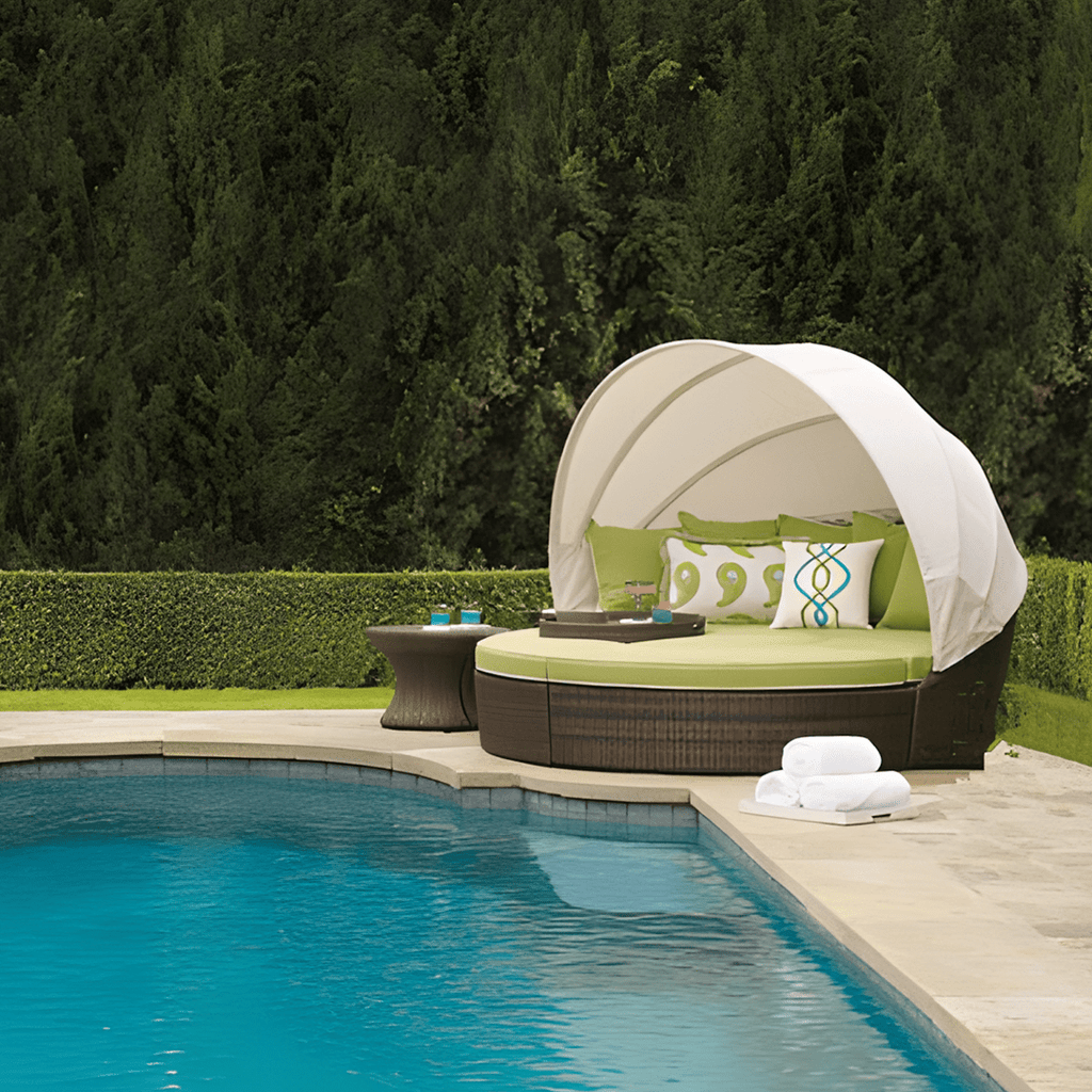 Shelly Patio Outdoor Sectional Sofa Set With Rattan Daybed Sunbed - Joe’s Haven