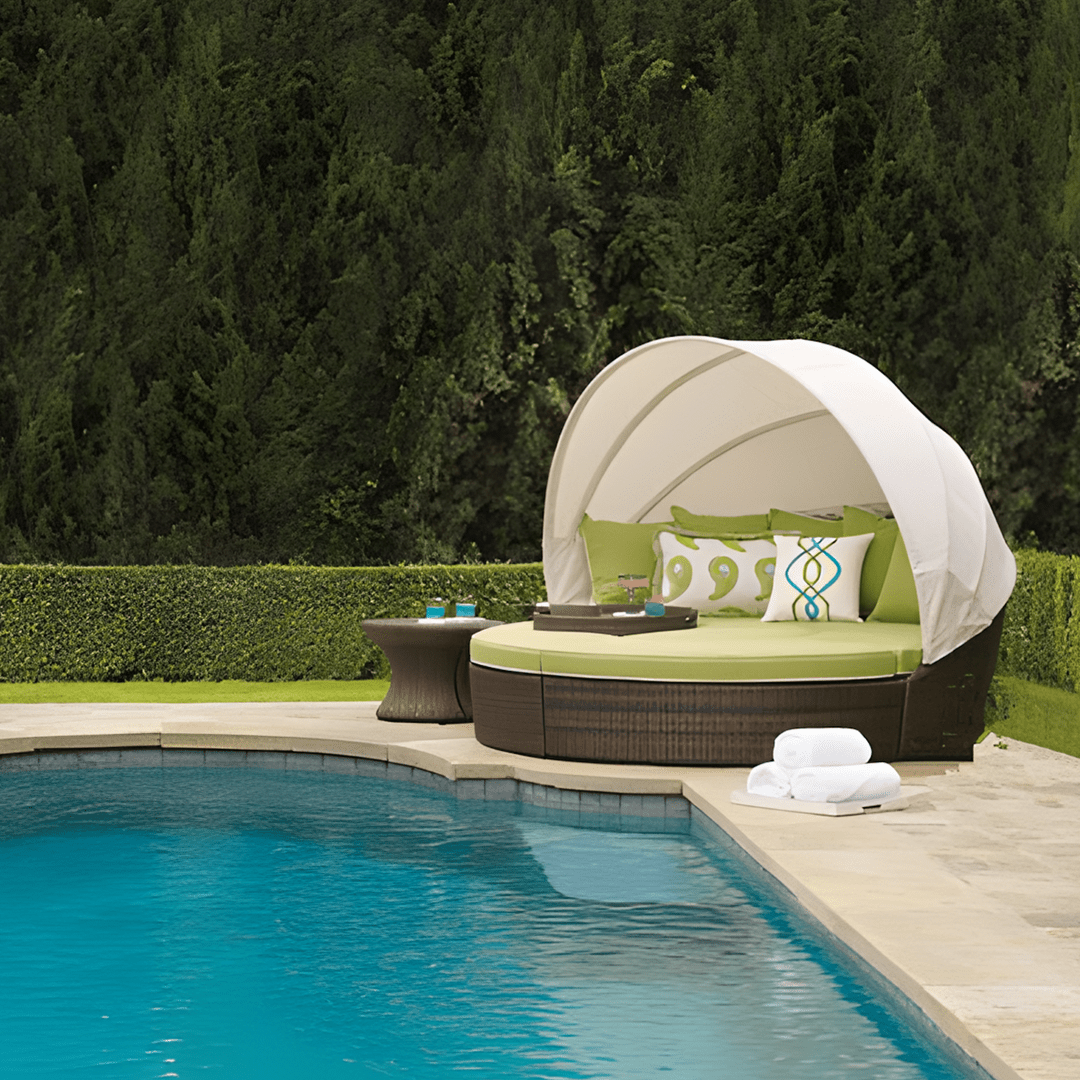 Shelly Patio Outdoor Sectional Sofa Set With Rattan Daybed Sunbed - Joe’s Haven