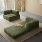 Van Buren Foldable Lazy Sofa Bed, Corduroy