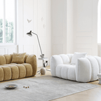 Oxley Pumpkin Single Seater Sofa, Armchair, White - Joe’s Haven