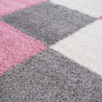 Myshaggy Geometric Pink Rug - Joe’s Haven