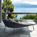 Neptune Outdoor Garden Sofa, Textilene Rope Woven Outdoor Couch Sofa - Joe’s Haven