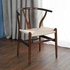 Gupta Dining Chair, Solid Wood & Rattan, Oak - Joe’s Haven