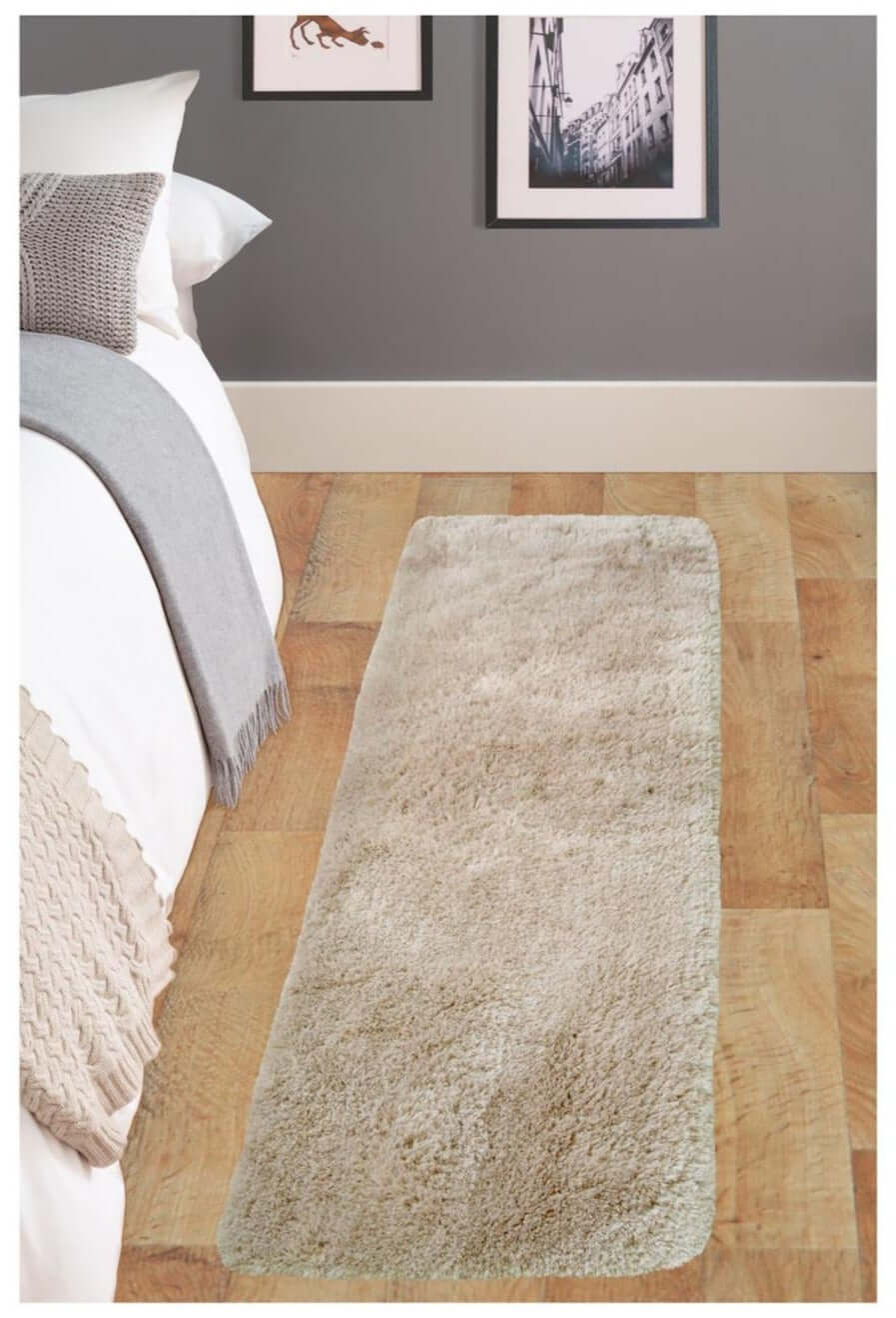 Soft Washable Beige Shaggy Rug | SA-02 - Joe’s Haven