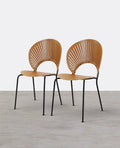 A Set of 2 Conker Dining Chair, Solid Wood - Joe’s Haven