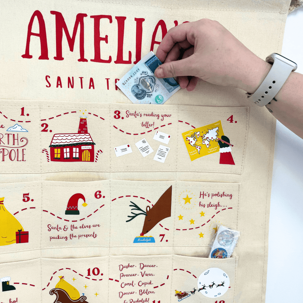 Personalised Fabric Christmas Advent Calendar - Santa Tracker - Joe’s Haven