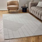 Carmel Cream-Beige Geometric Rug | 6040 - Joe’s Haven