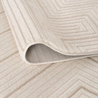 Carmel Cream-Beige Geometric Rug | 6040 - Joe’s Haven