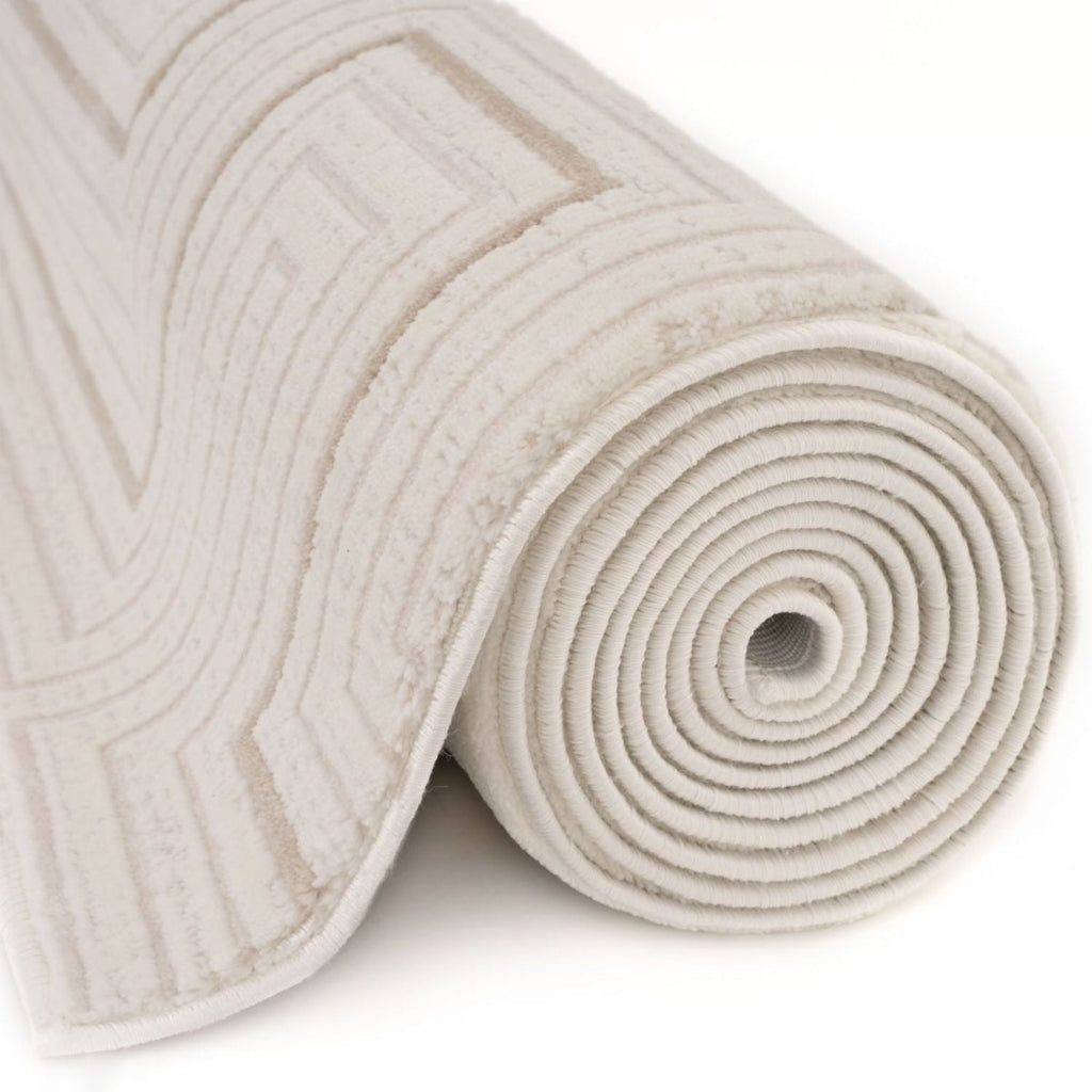 Carmel Cream-Beige Geometric Rug | 6040 - Joe’s Haven